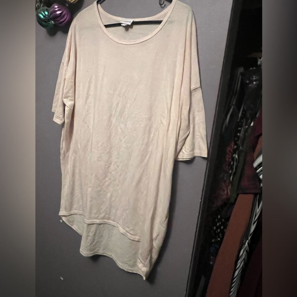 Cream Lularoe Irma shirt